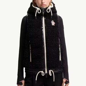 Moncler Teddy Padded Gilet Vest - Size Medium
